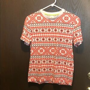 Woman’s CBITAHAK Red Patterned T-Shirt